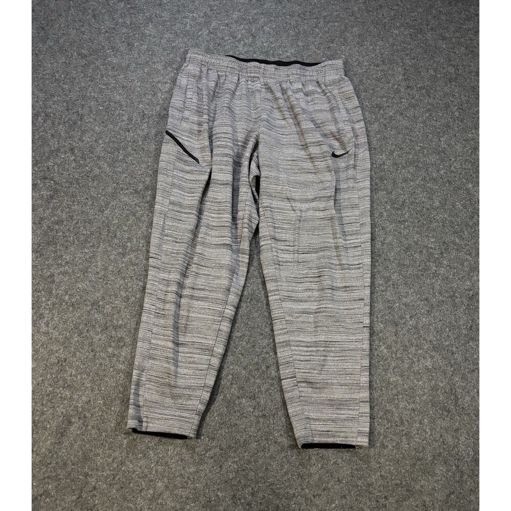 Nike Therma Fit Joggers Mens Size XL Gray Pull On Drawstring